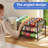 Simple trend style can holder storage box, stackable can holder storage rack in black