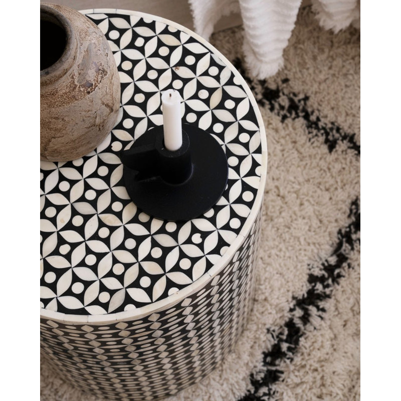 Solid + Manufactured Wood Accent Stool