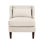 Chaise rembourrée en velours côtelé taupe avec capacité de 300 lb et housse de coussin de siège à fermeture à contreplaqué pour salon avec fermeture à glissière et hauteur de 29,99 po
