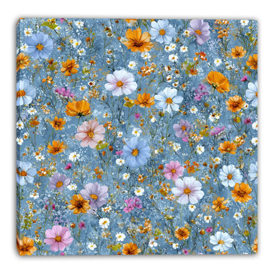 Coastal Petals Wrapped Canvas Wall Art
