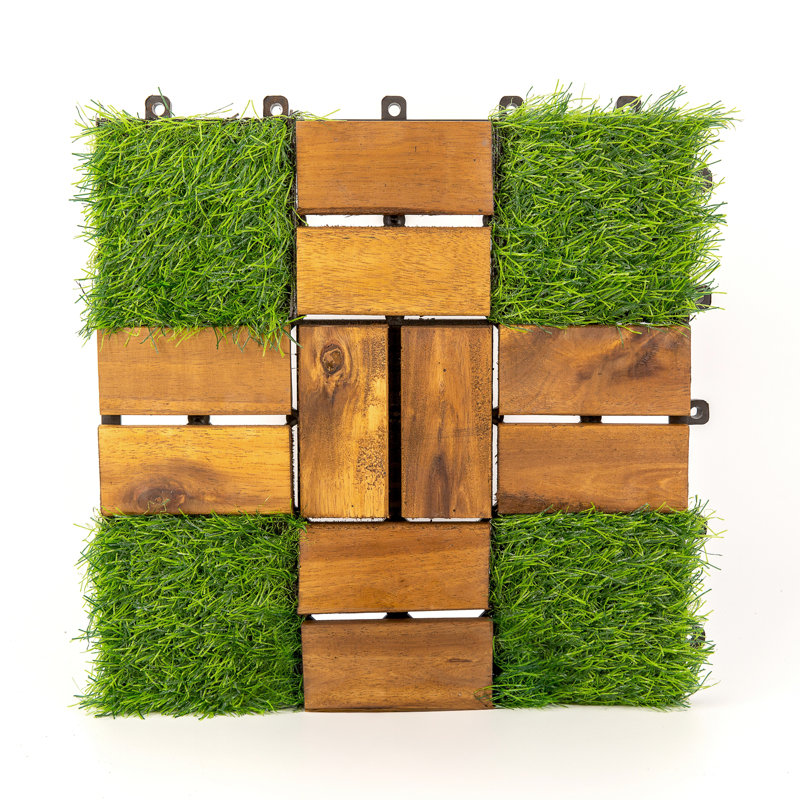 Carreau de terrasse en bois massif 12 "x 12" (ensemble de 30)