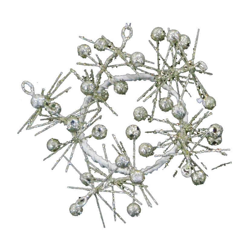 Couronne perlée, H 2,5 po x l 2,5 po, Champagne