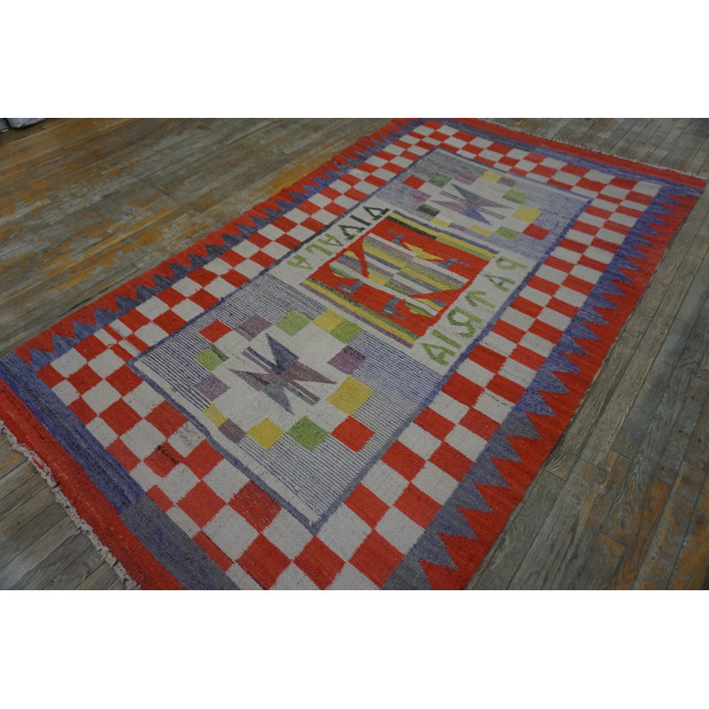 Antique Navajo - Rio Grande Mexico Flat Weave Rug
