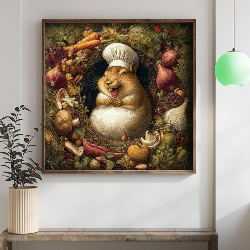 Peinture décorative en panneau de fibres à densité moyenne, H 27,56 po x l 27,56 po