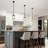 1-Light Small Pendant with Clear Glass Panels