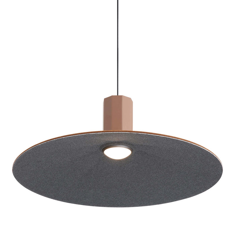 Meier 20" LED Pendant in Coffee/Black