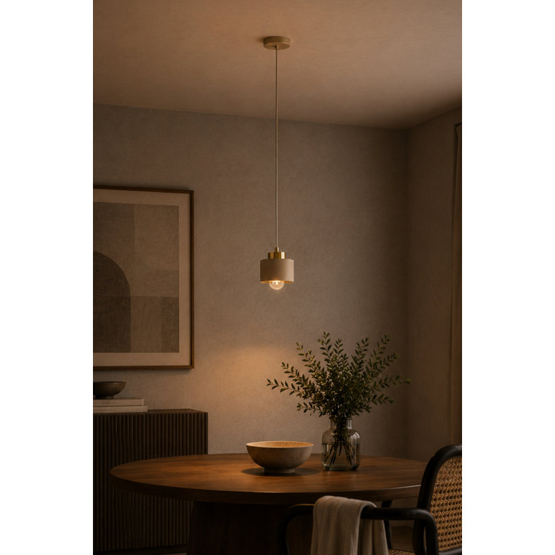 - Light Pendant, 12, Beige/Gold, 1