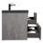 Dhruven 42 Inch Fully Assembled Single Floating Bathroom Vanity With Solid Surface Sink