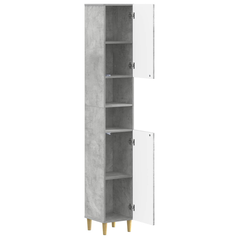 Linen Cabinet, Concrete Grey