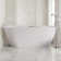 67'' Acrylic Freestanding Bathtub With Unique Diamond Pattern Design Chrome Overflow And Pop-up Drain