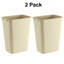 Poubelle rectangulaire en plastique 10 gallons | Ensemble de 2-132127600