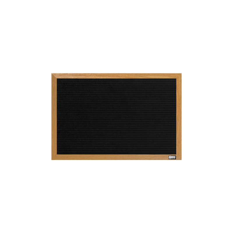 AARCO No Felt Letter Board, Oak, 12" H x 18" W