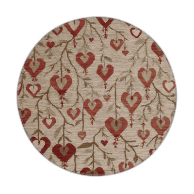 Botanical Gray Indoor and Outdoor Area Rug