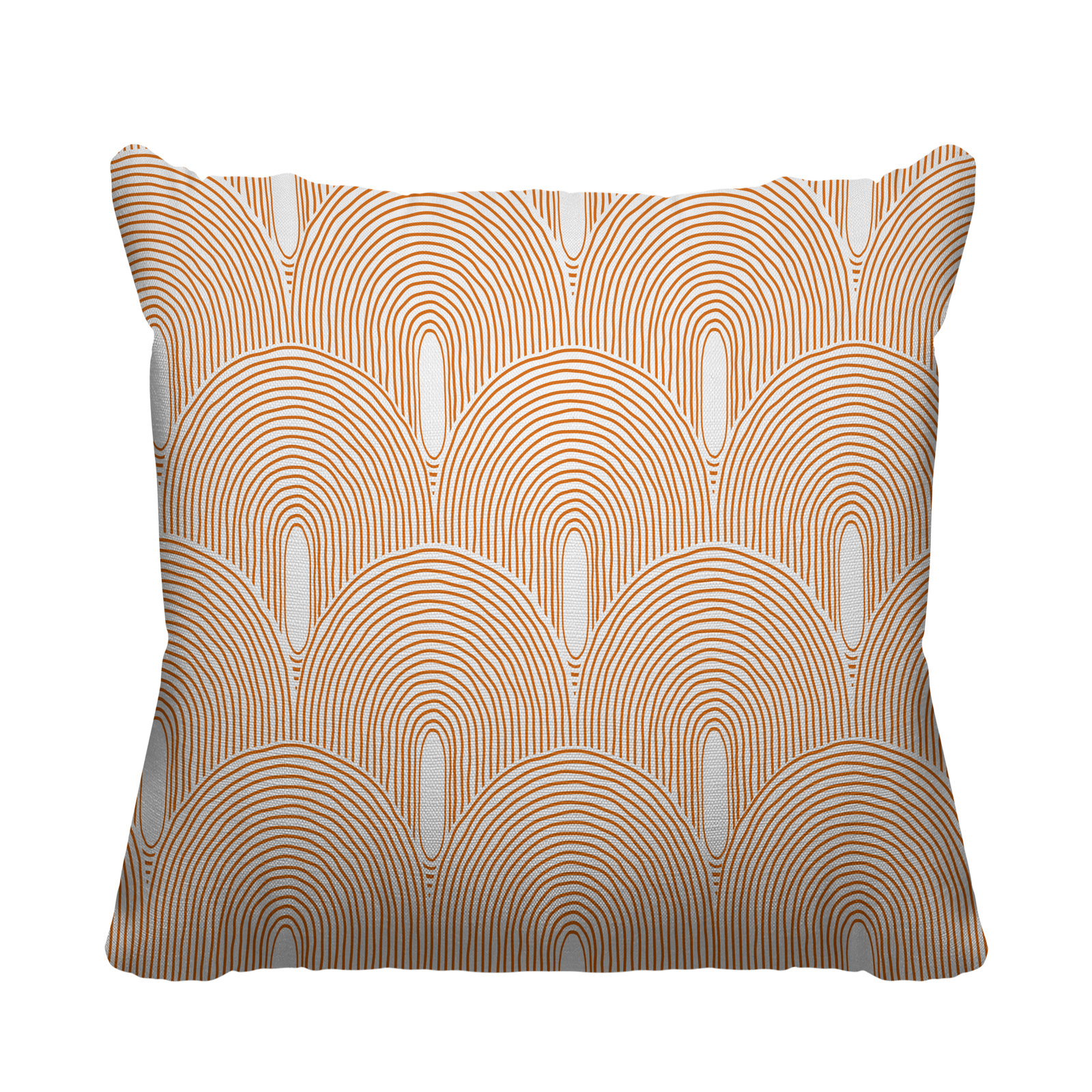 Limpo Starburst Indoor/Outdoor Throw Pillow, 20"H x 20"W, Orange, Square