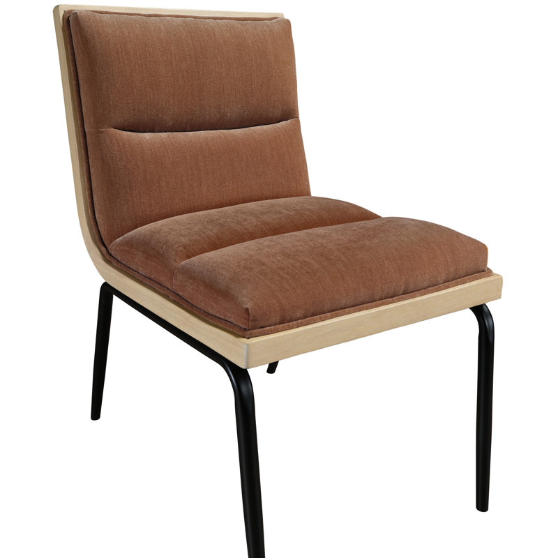 Chaise Viceroy, Tissu de polyester cognac