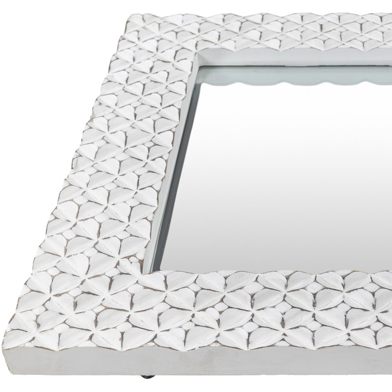 Wood Flat Wall Mirror
