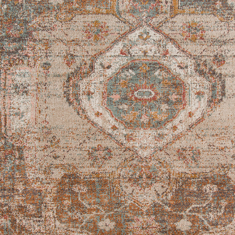 Tapis de couloir 7 pi Taupe Medallion