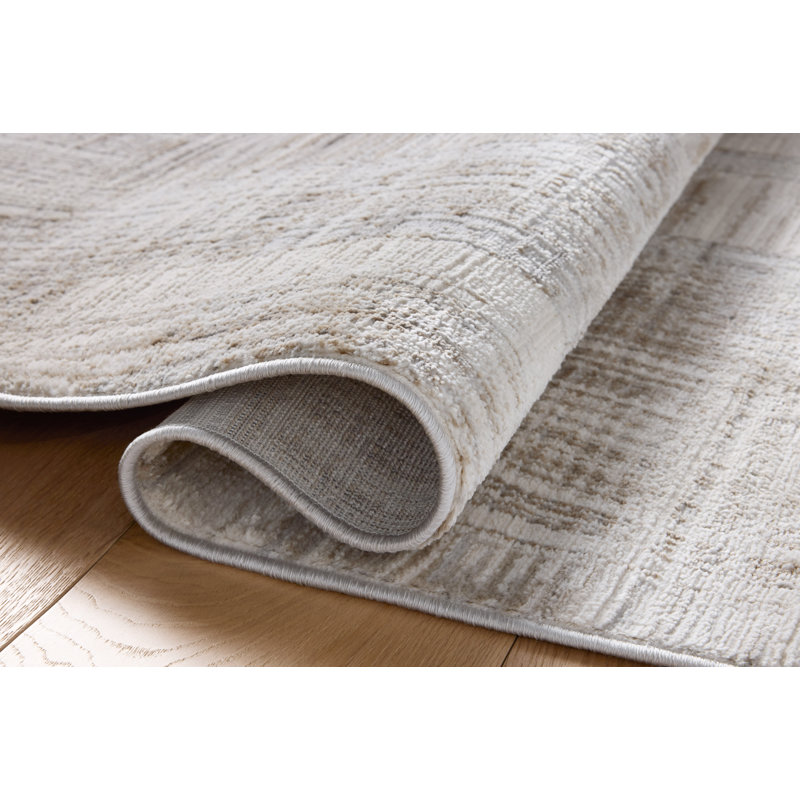 Tapis ivoire Loloi Kux, Rectangle 6 pi 7 po x 9 pi 3 po