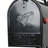 Charleston Post Mounted Mailbox with Personalized Number Plate-2097700580