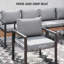 Outsunny 6 Piece L Shaped Garden Furniture Set 9 Seater-1178311089