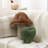 Mushroom Shaped Throw Pillow, Teddy Fleece Decorative Cushion-126423012-126423013