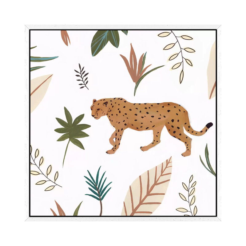 African Cheetah II by Isabelle Z - Print on Canvas, 93.98 cm H x 93.98 cm W, White Framed