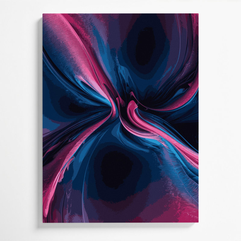 Art numérique sur toile, abstraction numérique 97, 11" H x 14" W
