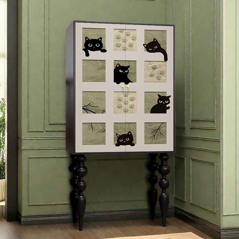 Armoire d'appoint moderne en bois multifonctionnelle