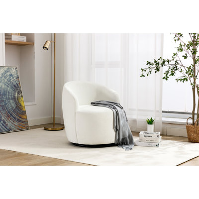 Fauteuil rembourré en chenille