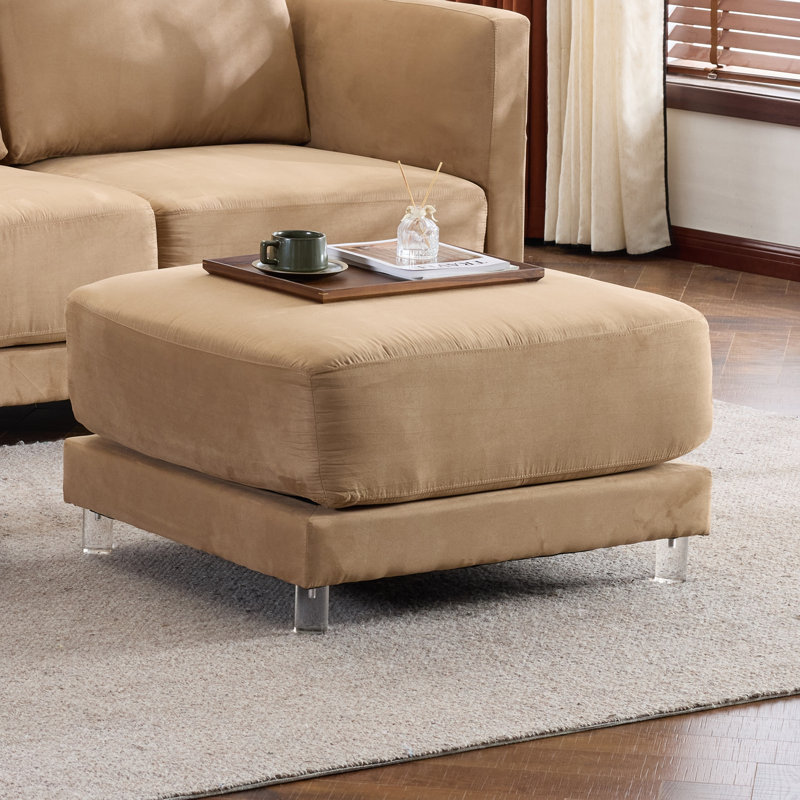 Repose-pieds brun 33 po, Brown