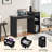 Pamella Writing Desk with Hutch-902644771