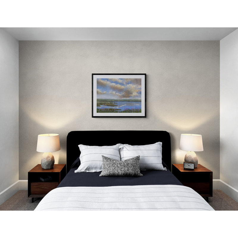 Irish Skies Print by Dina Gardner, 19" H x 25" W x 2" D, Black Framed Canvas, No Mat