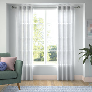 Wayfair Basics® Sheer Grommet Curtain Panel 1 panel only