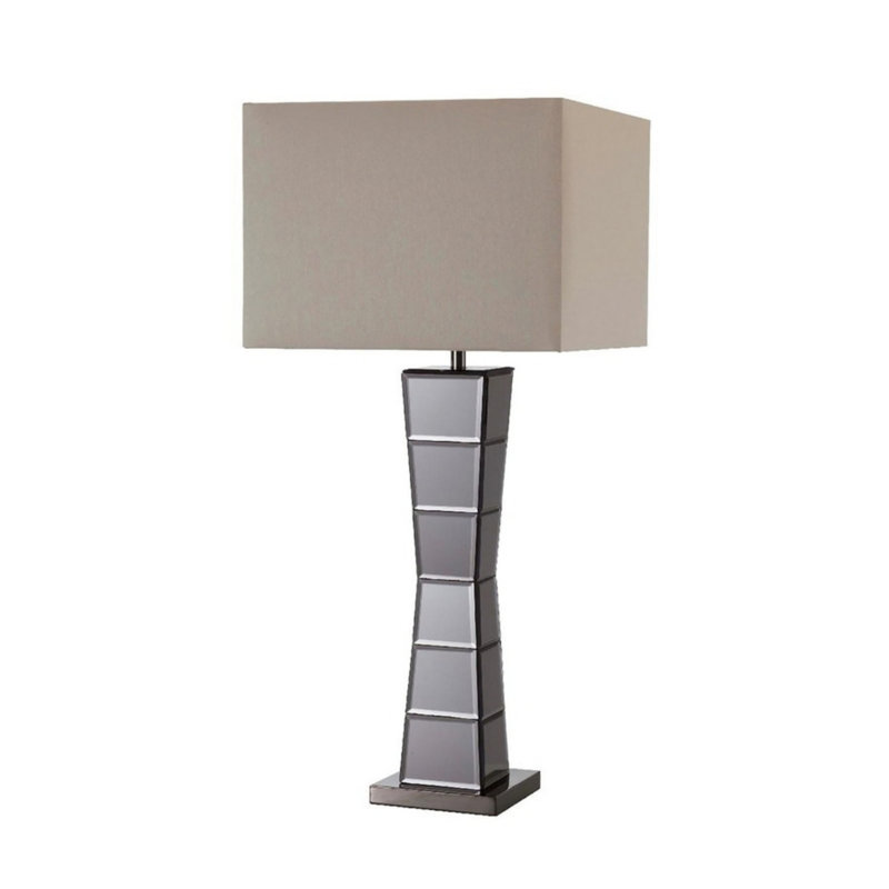 Lampe de table carrée avec miroir 29,5 pouces Alistair
