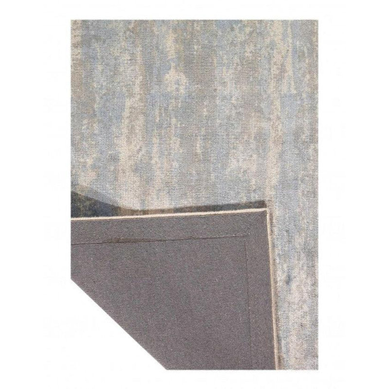 Tapis gris en coton / laine noué à la main 2 pi 5 po x 4 pi 2 po Pasol