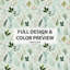 Ensemble de housse de couette moderne de 5 - Ensemble de literie et coussin décoratif Floral Calm Botanical Garden-124083002