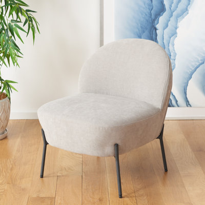 Fauteuil de chambre en velours l 21,4 po Wahaj
