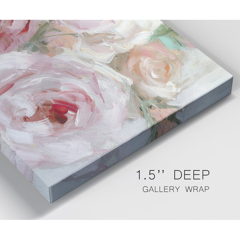 «Cottage Blooms», reproduction d'art sur toile tendue, H 48 po x l 32 po x P 1 po
