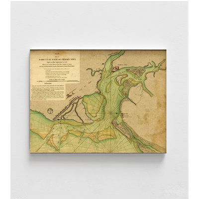 Charlestown Harbor After Capture By The British, Charlestown Map Print, British Military Old Map Art, Antique Charlestown Poster Print