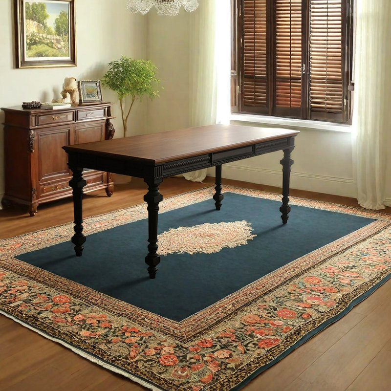 Cherry wood retro dining table, 29.92"H x 55.12"L x 31.5"W