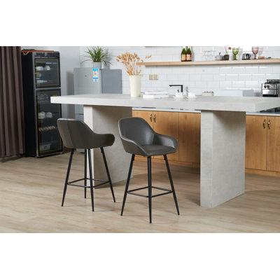 Alexis Grey Bar Stools (Set Of 2)