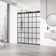 Houston 56-60" W x 76" H Double Sliding Frameless Shower Door with 3/8" Grid Clear Glass
