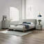 Mobilier de chambre à coucher classique à deux tiroirs gris avec deux tiroirs