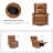 Allan Faux Leather Swivel Rocker Manual Recliner-2039150241