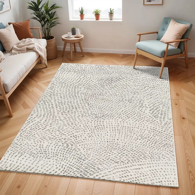 Beyanka Dots Machine Tufted Area Rug, Rectangle 150 x 213 cm