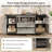 Farmhouse Tv Stand With Barn Doors And Drawers For Tvs 65 70 75" – Grey-190336543