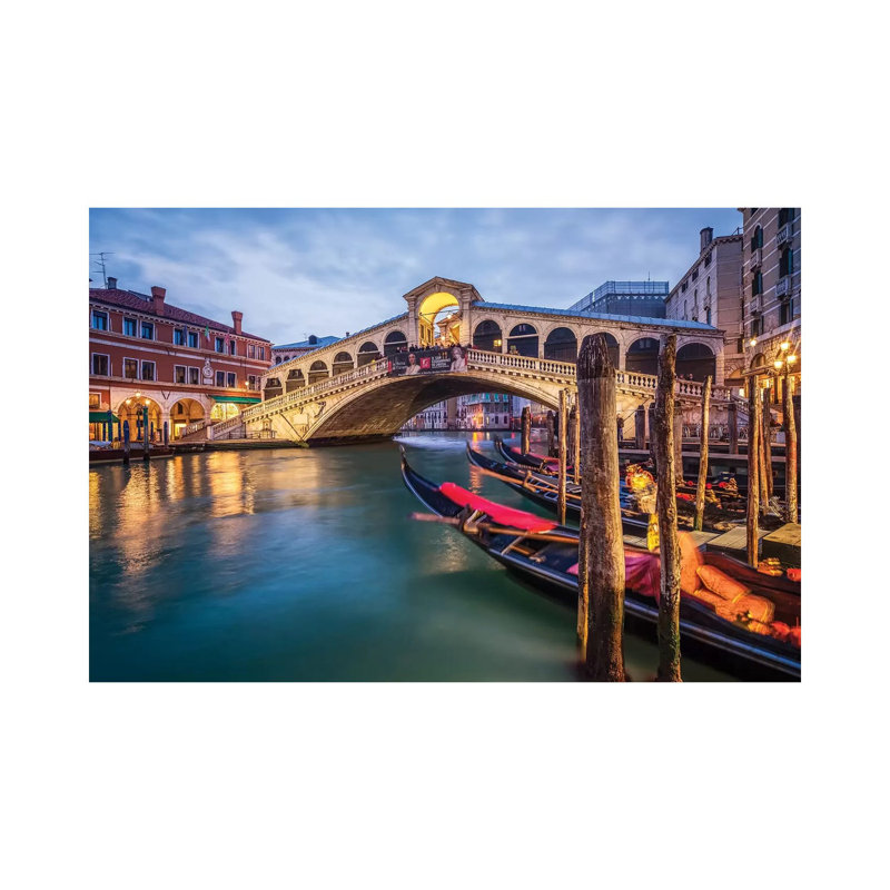 Rialto Bridge by Jan Becke - Wrapped Canvas Gallery-Wrapped Canvas Giclée, 66.04 cm H x 45.72 cm W