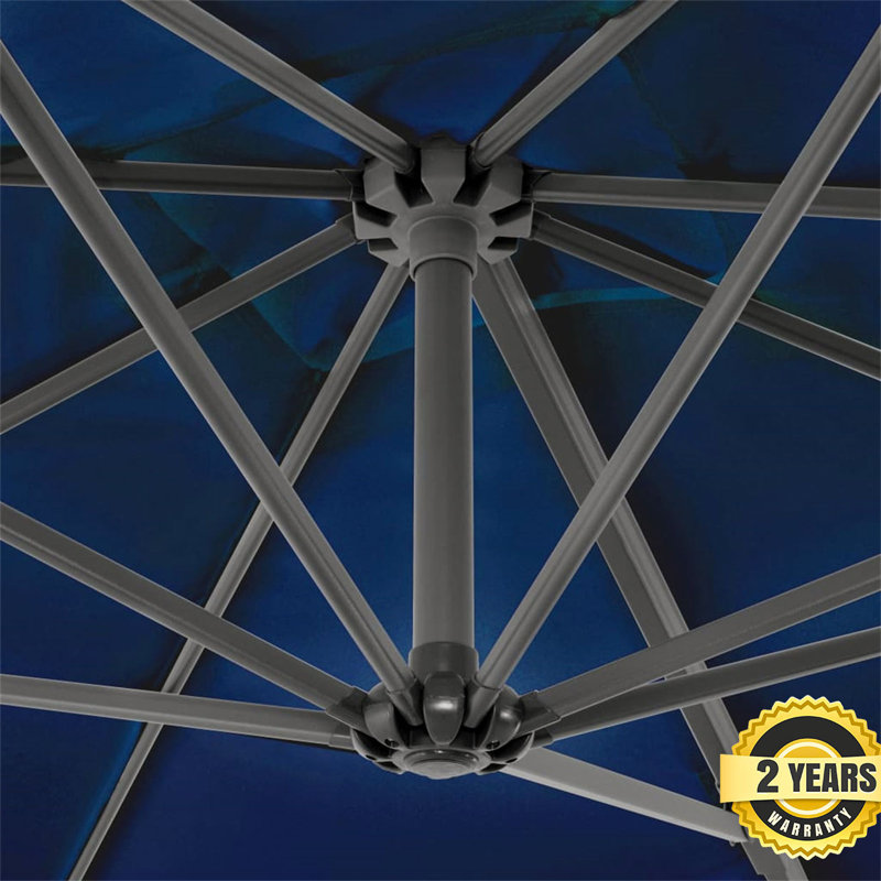 250cm Cantilever Parasol, Blue