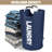 Laundry Basket 115 L Foldable Fabric With Handle Black-1838891893