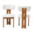 Baxton Studio Kyren Modern Cream Boucle 2-Piece Dining Chair Set